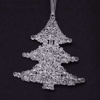 Wholesale 11*9cm Christmas Tree Hanging Acrylic Pigeon Ornament